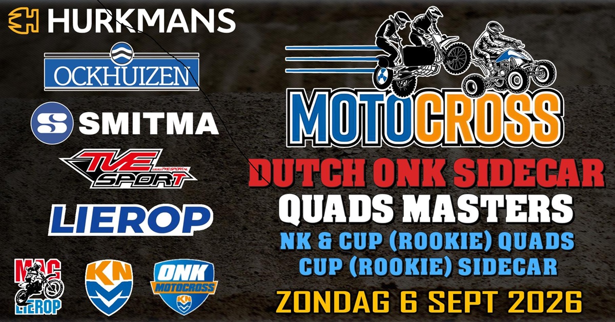 Voorinschrijving Sidecar/Quad Masters Lierop sluit donderdag om 10 uur